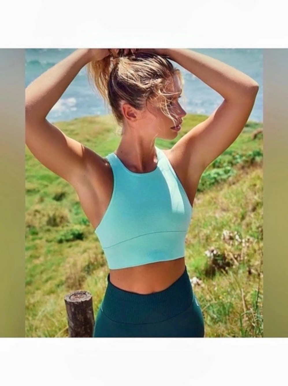 FP Movement by Free People Every Single Time Bra- Turquoise XS/S